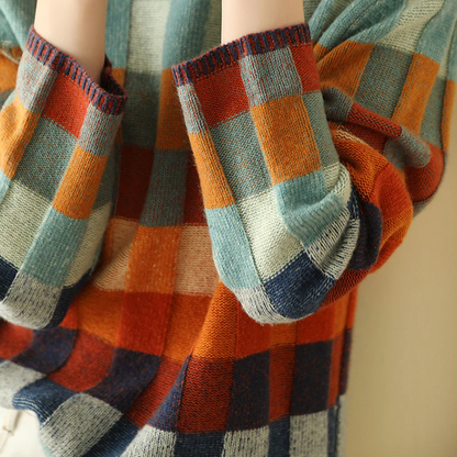Nina Patchwork Panel Sweater
