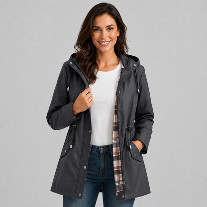 Orla Drawstring Waist Raincoat