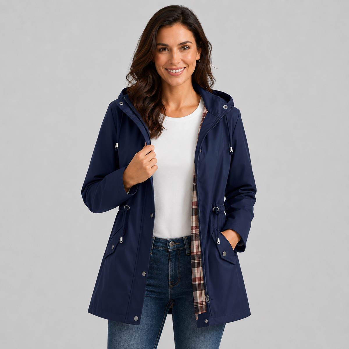 Orla Drawstring Waist Raincoat