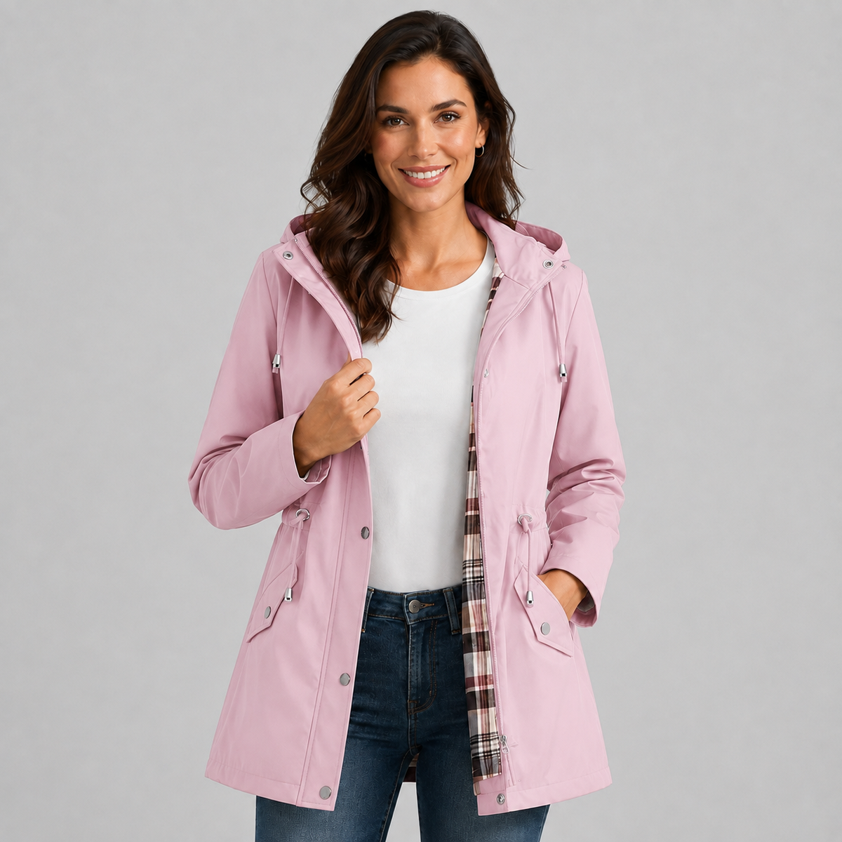 Orla Drawstring Waist Raincoat