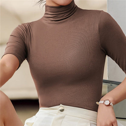 Zelda Seamless Turtleneck Top