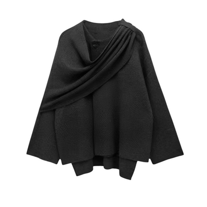 Petra Asymmetrical Hem Poncho