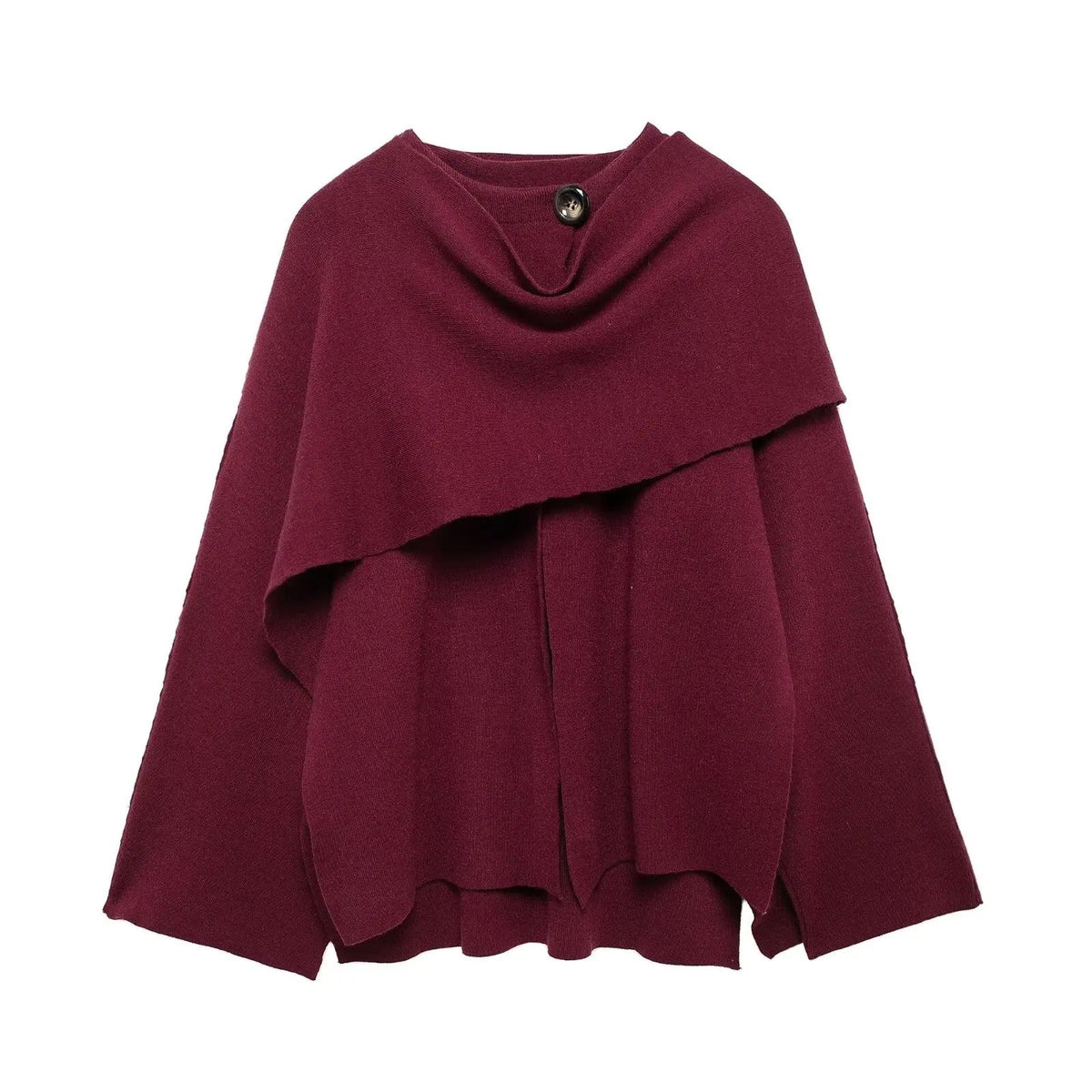 Petra Asymmetrical Hem Poncho
