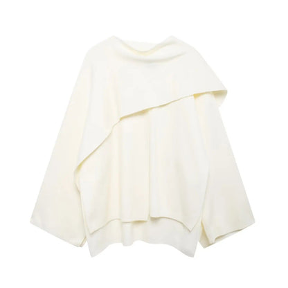 Petra Asymmetrical Hem Poncho