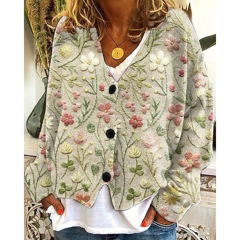Verity Floral Print Cardigan