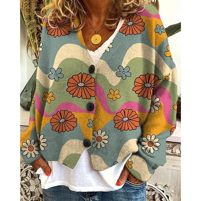 Verity Floral Print Cardigan