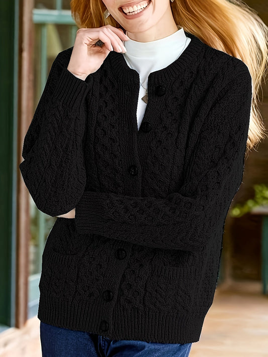 Una Button Front Cardigan