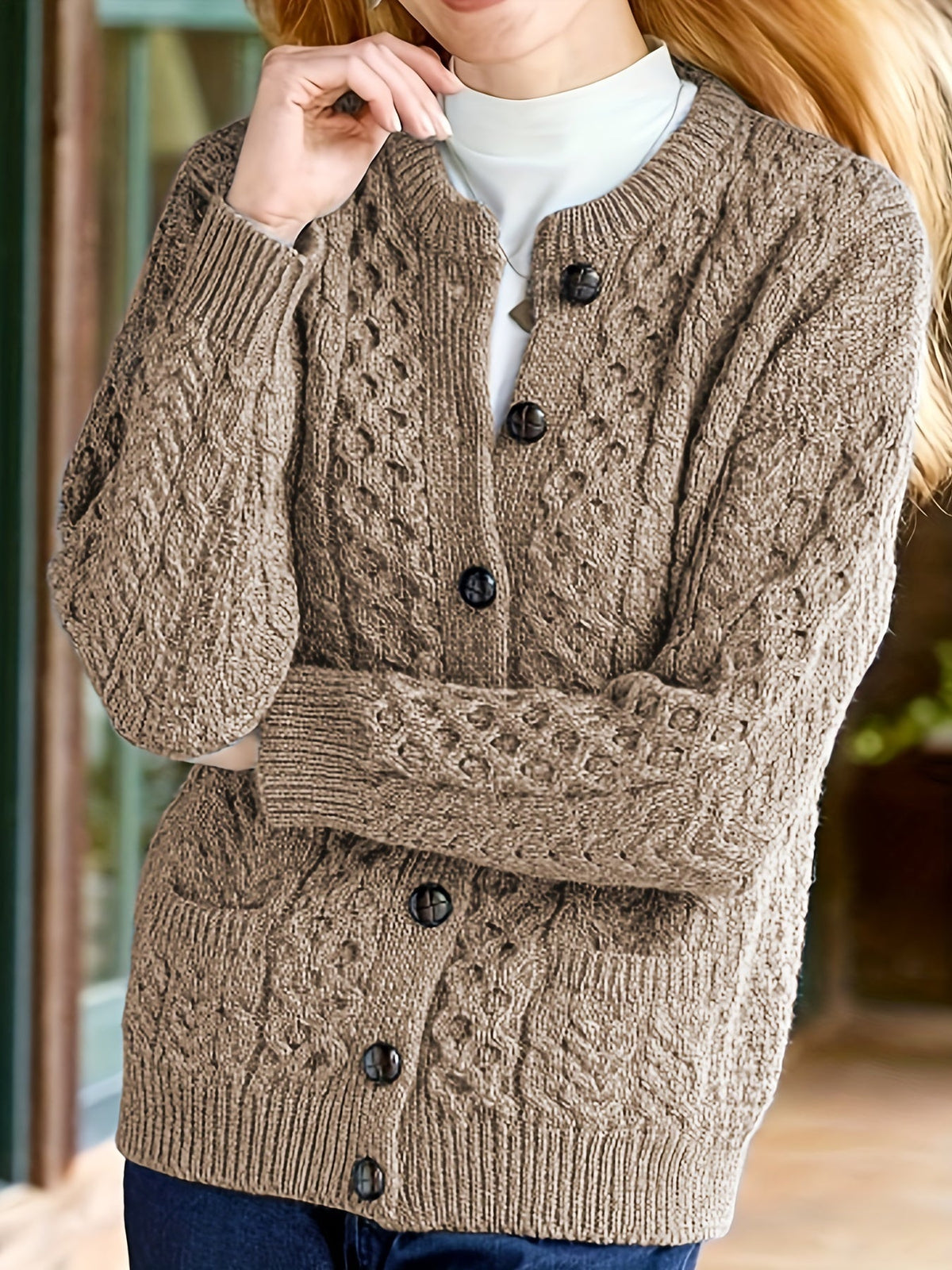 Una Button Front Cardigan