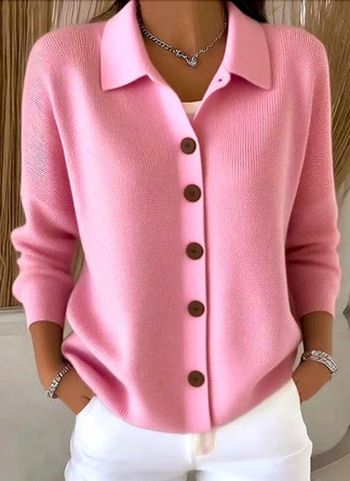 Oriana Foldover Collar Cardigan
