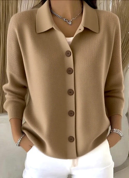 Oriana Foldover Collar Cardigan