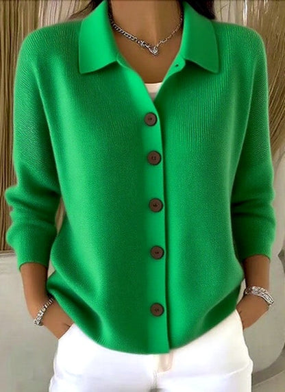 Oriana Foldover Collar Cardigan