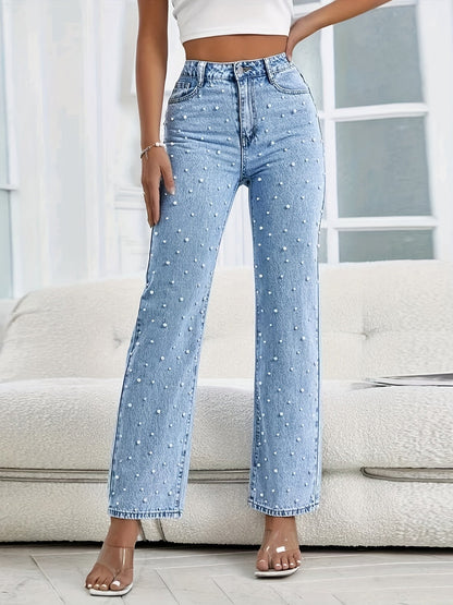 Xanthe Pearl Trim Jeans